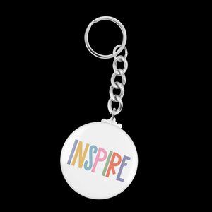 Inspire Keychain White Colorful Chain Link Key Ring